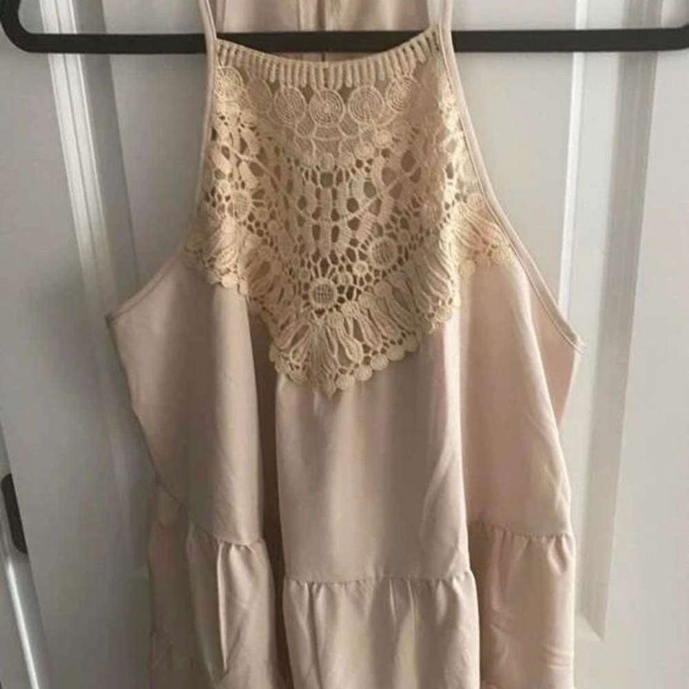 Plus Size Ruffle Hem Halter Top - Picture 5 of 5